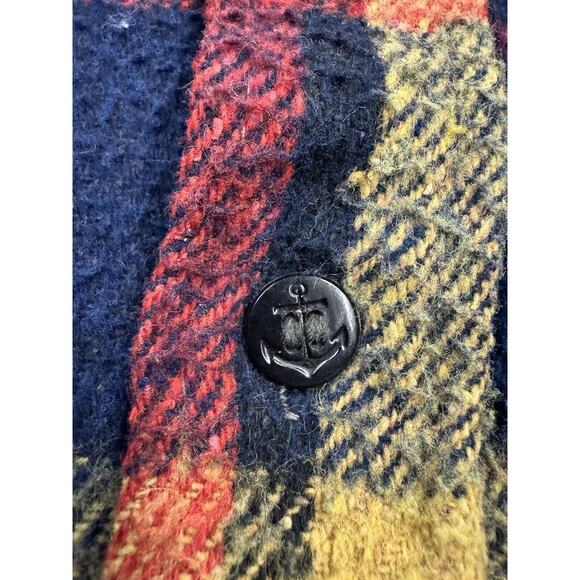 Vintage 1960s Kentfield Woodsman Wool Mackinaw Men's Medium Brown Red‎ Plaid - Picture 8 of 10